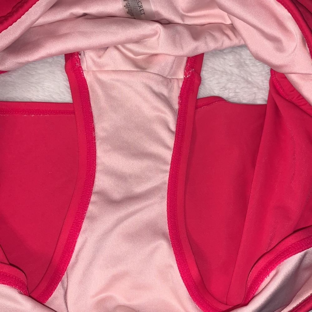 Victoria's Secret Red Halter Bikini Top with Skirted Bottom - Picture 3 of 3